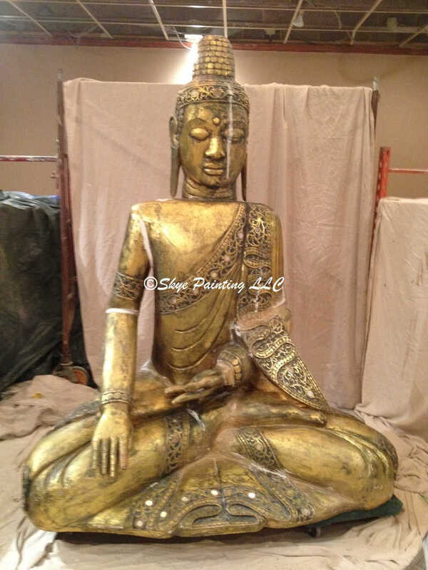 Buddha ready for painting. Skye Painting